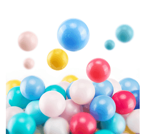 Pack 100 Pelotas Plásticas Para Piscina 7 cm Infantil