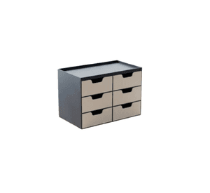 Organizador de escritorio con cajones