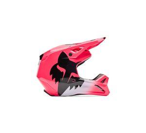 Casco Moto Niño V1 Shield Rosado Fox