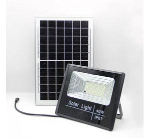 Reflector Led Panel Solar Jardín Calle Parque Lampara Rondon
