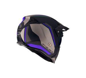 Casco De Moto Mt Helmets Streetfighter Sv Twin C7 Azul Mate