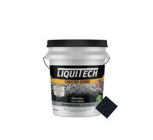 Pintura impermeabilizante Caucho Goma Liquitech Negro 20 Lts.