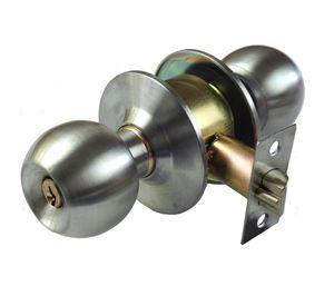 Cerradura Pomo Oficina / Dormitorio Inox
