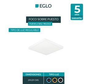 Foco Plafon Sobrepuesto Led Regulable Calida Neutra Fria 29x29cm 13w