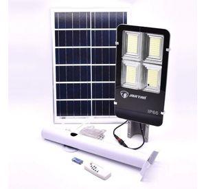 FOCO CON PANEL SOLAR LED 300W + POSTE  JORTAN