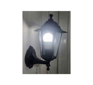 Aplique Pared Exterior Negro Metalico Ampolleta Gratis
