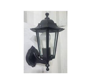 Aplique Pared Exterior Negro Metalico Ampolleta Gratis