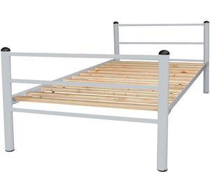 Cama Económica 1.5 Plaza Plateado