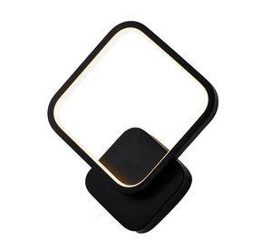 Aplique Pared Led Negro Elegante 12w Luz Calida