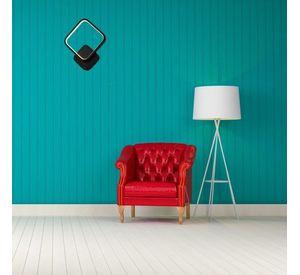 Aplique Pared Led Negro Elegante 12w Luz Calida