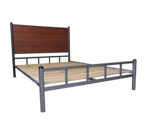 Cama Metálica 2 Plazas Grafito