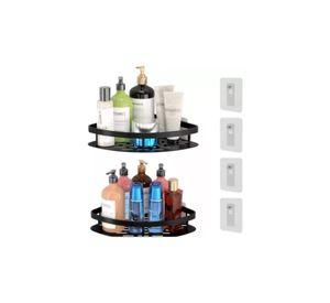 Esquinero Organizador Ducha Baño Estante Color Negro