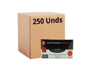 Guantes Nitrilo Naranjo Diamantado 8.5grs Pro Xl X250unds