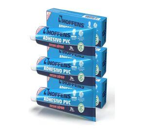 Adhesivo Pvc Hoffens 3x Pomo 20cc C/u Secado Rapido Hermetic