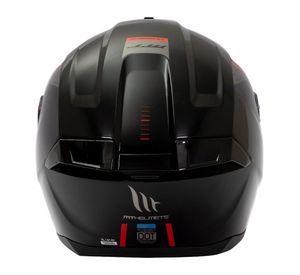 Casco De Moto Mt Helmets Hummer Solid Negro Brillo + Regalo