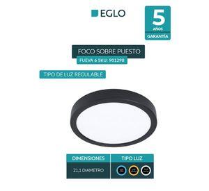 Foco Plafon Sobrepuesto Led Regulable Calida Neutra Fria Diam 21cm 12w