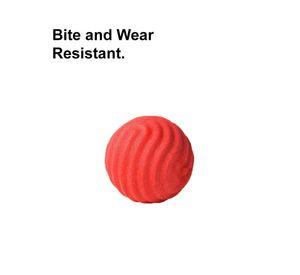 BOLA DE JUGUETE PARA PERRO PIDAN® - TEXTURA ONDULADA DE AGUA - ROJO