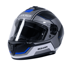 Casco para moto Axxis FF112C Draken S Sonar B17 Azul Mate