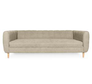 Sofá 2 cuerpos Lynette chenille beige