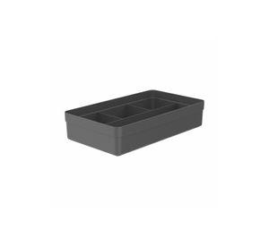 Organizador De Cajón Logic 4 secciones Gris