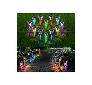 Set 10 Focos Faroles Leds Solares Para Jardin Iluminación