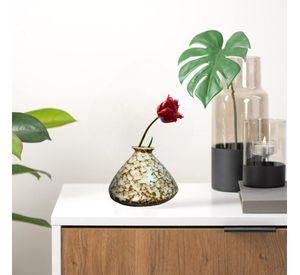 Set 3 Florero Mini Jarrón Cerámica Floral Decorativo Jhn