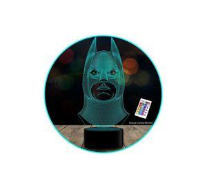 Ilusion Led 3d Batman Frente Dc Comic C/remoto Colores