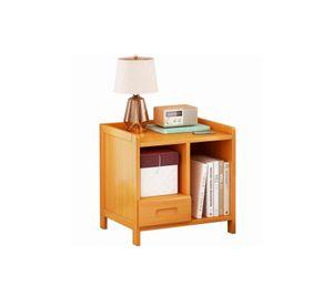 Velador color madera 1 cajon Chic Home