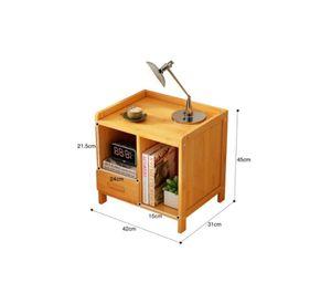 Velador color madera 1 cajon Chic Home