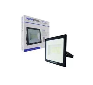 Foco Proyector LED Telco Flat 50W Megabright Negro Blanco Frío