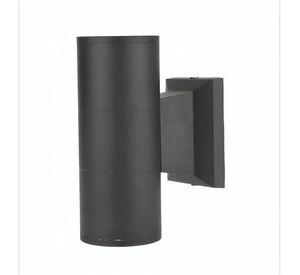 Aplique Lampara Muro Led Luz Doble Cilindro Exterior