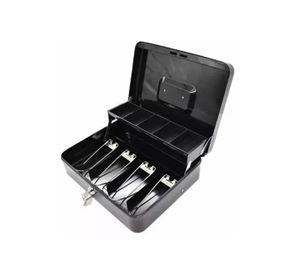 Caja organizadora de dinero negra con llave de seguridad ...