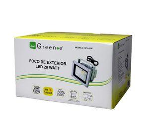 Focos Exterior de 20w. X 4 unidades. Luz Cálida