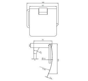 Porta Papel Higiénico Soporte Rollo