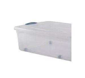 Caja Organizadora Bajo Cama 36 Litros Con Ruedas Wenco