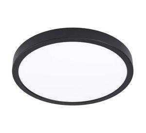 Foco Plafon Led Sobrepuesto Fueva 6 Z Negro Regulable RGB Control Remoto 28cm 14w Interior Exterior