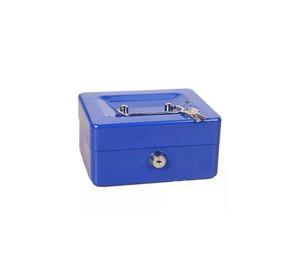 Caja fuerte metálica con llave para dinero 25x20cm color ...
