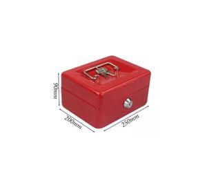 Caja fuerte metálica con llave para dinero 25x20cm color ...