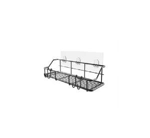 Organizador de ducha repisa baño jabonera set 4 inoxidable Casatua negro