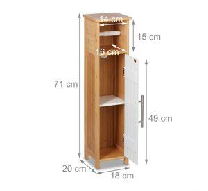 Porta Confort Soporte Papel Baño Armario Con Puerta Pequeño