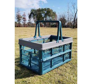 Canasto plegable picnic caja almacenamiento 44 x 30 cms