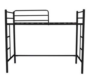 Cama Alta 1.5 Plaza Negro
