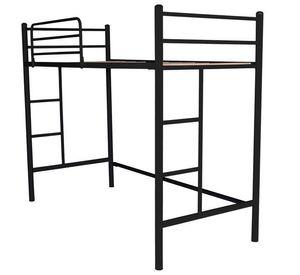 Cama Alta 1.5 Plaza Negro