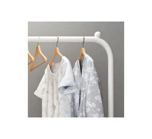 Perchero Organizador Ropa Doble Blanco Metal