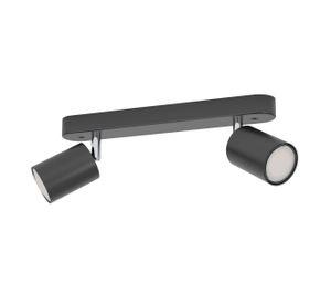 Lampara foco Reciso Acero negro GU10 2x5W IP20 Cod74007