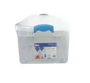 Caja Organizadora Bajo Cama 36 L Con Ruedas Wenco 5 Unidades