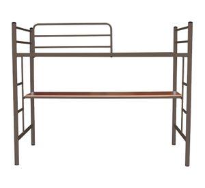 Cama Alta 1.5 Castaño Con Escritorio