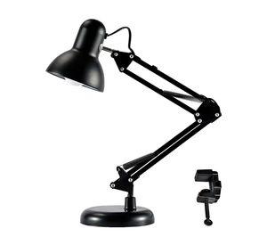 Lampara Brazo Flexible Escritorio Estudio Base De Mesa Clip