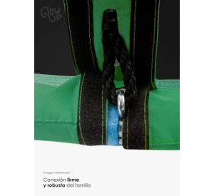 Pack Columpio Hamaca Redonda + Escalador GlowUp Multicolor