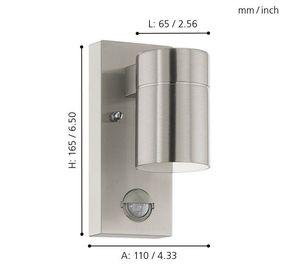 APLIQUE RIGA 5 PLATEADO METALICO GU10 1X3W GU10 1X3W IP44 cod.99569